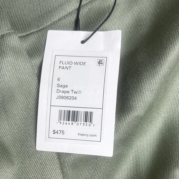 Theory Fluid Wide Pant - Picture 5 of 10